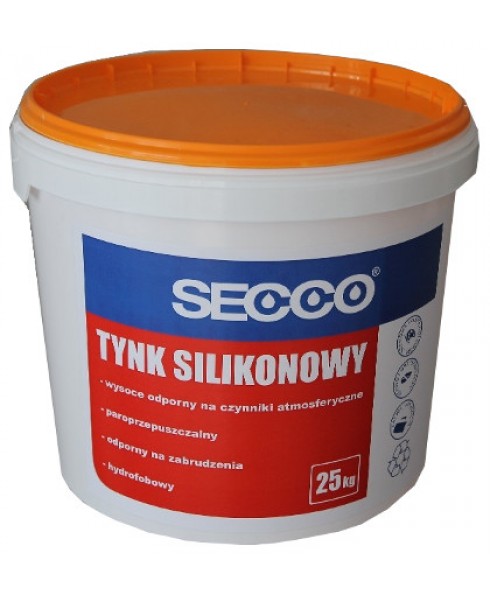 Tynk silikonowy elewacyjny SECCO - fasadowy -  25 kg