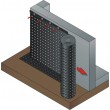 ZESTAW: Folia kubełkowa 2m x 20mb, gwoździe (100 sztuk) oraz  listwa 2mb (10 sztuk)